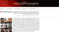 Desktop Screenshot of kunstphilosophie.info